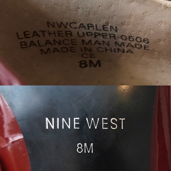 Nine West Red patent leather heels - Picture 6 of 6